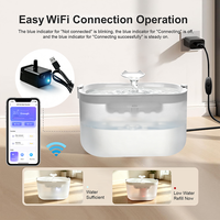 Fontaine à eau pour chat OEM 2,5 L, fontaine à eau intelligente pour animaux de compagnie avec WiFi, ultra silencieuse, commande par application Tuya, distributeur d'eau pour chats