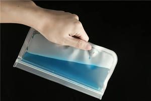 Sacs <span class=keywords><strong>de</strong></span> stockage d'aliments PET réutilisables <span class=keywords><strong>de</strong></span> vente chaude avec conception auto-scellante et étanche pour conserver les <span class=keywords><strong>l</strong></span>égumes et les garder au frais - Product Image 2