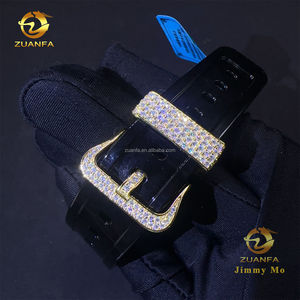 Montre Hip Hop populaire Buss Down Iced Out <span class=keywords><strong>G</strong></span> Chock GA2100, griffe d'ours, argent S925, Hip Hop, montre en diamant Moissanite VVS, boîtier de montre, lunette - Product Image 4
