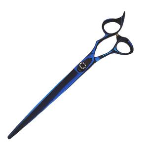 Tijeras azules de corte recto para mascotas, 7,5 pulgadas, acero 440C, tijeras de aseo para perros, herramientas profesionales para cortar el pelo de mascotas - Product Image 1