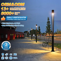 Lampadaires de jardin en aluminium pour l'extérieur, cour, parc, rue, angle de faisceau de 120°, indice de protection IP65, étanches, 30W LED