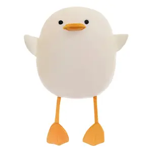 Atacado Big White Duck Doll Sofá Almofada Travesseiro Dormir Macio Confortável Rodada Fofo Pato Plush Toy