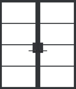 Griglie per finestre design rifinito semplici finestre e porte in ferro con griglia in vetro temperato <span class=keywords><strong>grigio</strong></span> progetta la <span class=keywords><strong>porta</strong></span> a <span class=keywords><strong>battente</strong></span> - Product Image 2