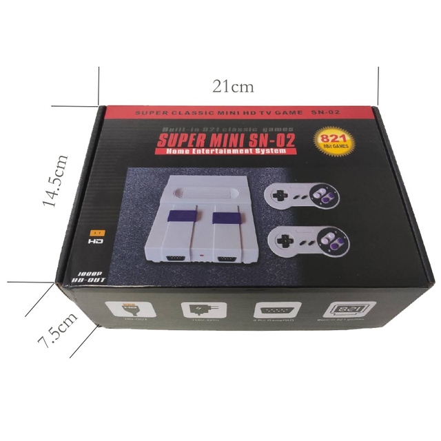 4K HDFC Classic High Quality  Built in 821 Games Mini  8 Bit Nostalgic Anniversary Edition System Retro Game Console