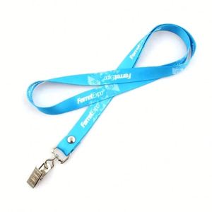 Eco-Friendly Custom Printed <b>Polyester</b> <b>Lanyards</b> with Bulldog Clip for ID, Wedding Gift - Product Image 5