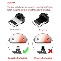 Magnétique Aspiration 540 Degrés Rotation Puissance De Charge pour iPhone Câble Trois-en-un Usb Câble TYPE-C Coude Données Câbles