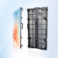 Écran LED transparent pour fenêtre extérieure, mur vidéo pour centre commercial, écran mural en verre semi-transparent 500 x 1000 mm
