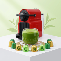 Kapsul Teh Matcha 100% Teh Hijau Kelas Seremonial Kompatibel dengan Mesin Sajian Tunggal untuk Rumah Kantor Kafe