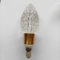 Candle Light E14 ampoule acrylique pour plafond intérieur remplaçable downlight led ampoule en cristal d'art