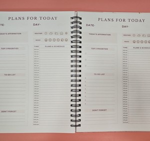 Oem ODM kích thước tùy chỉnh thiết kế Ngân Sách Tài chính máy tính xách tay kế hoạch Tạp Chí đôi CuộN ràng buộc bán buôn bù đắp cuốn sách giấy - Product Image 5