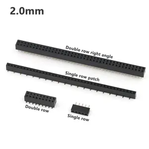 2.0mm Pitch Single Row Double Rows Pin Header Female Socket Female 2mm Pin Header