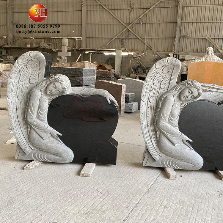 白い大理石の石のフィギュア彫刻かわいいヌードの男の子の女の子裸の