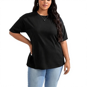 Women's Plus Size Short Sleeve Embroidered T-Shirts High Quality 100% Cotton Eco-Friendly Customizable Breathable Quick Dry - Product Image 6