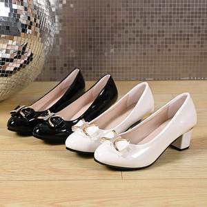 Zapatos Mary Jane de Invierno Andorran con Punta Abierta, Suela de PVC y Parte Superior de Cuero Sintético - Product Image 1