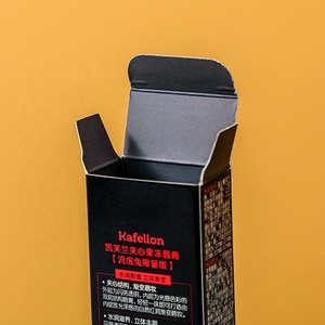 Logo cá nhân sáng bóng hộp giấy vàng lá dập nổi UV tráng hộp giấy 280 300 350 400 gram trắng chăm sóc da hộp giấy thiết lập - Product Image 6