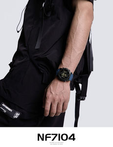 <span class=keywords><strong>Naviforce</strong></span> นาฬิกาผู้ชาย7104 BBE นาฬิกาข้อมือกีฬาแฟชั่นมีไฟ LED นาฬิกาดิจิตอล - Product Image 2