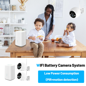 Wesecuu Wifi ai PIR phát hiện chuyển động không dây có thể sạc lại pin CCTV Camera Kit không dây NVR Kit wifi an ninh Hệ thống camera - Product Image 3