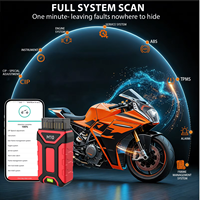 Escáner de Diagnóstico Inalámbrico OBD2 Jdiag M10 para Motocicletas, Lectura y Borrado de Códigos de Error, Servicio TPS, Reinicio, Codificación ABS, CO Idle para Harley