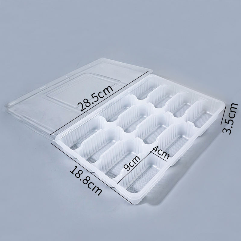 12-grid tray with transparent  lid