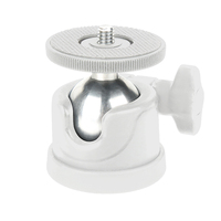 Mini trépied TE667 avec rotule, charge maximale 3 kg, aluminium et plastique, vis 1/4 pouce, rotule pivotante pour diffusion en direct, montage sur trépied pour téléphone et appareil photo