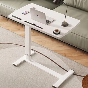 Pneumatic Desk Height Adjustable Laptop Table with Wheels Mobile Standing Desk - Product Image 2