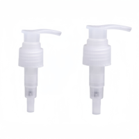 Pompa Lotion plastik PP 28mm, kondisioner rambut leher 28/410 pompa Dispenser kosmetik kuning penutupan sekrup keluaran 4CC
