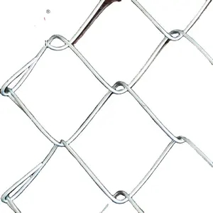 TOP Quality Hot Dipped Diamond Hole Customized Galvanized Chain Link Fence Pole