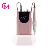 Machine à ongles professionnelle rechargeable à moteur haute vitesse 35000 tr/min, faible bruit, lime électrique portable pour outils de manucure