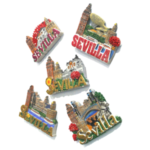 Imán de Refrigerador 3D, Recuerdo de <span class=keywords><strong>Sevilla</strong></span>, España, Resina, Forma de Bailarina de Flamenco, Imanes para Refrigerador para Decoración de Cocina, Regalo Personalizado - Product Image 3