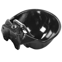 Nouveau bol à boire en plastique Terrui avec système de distribution par poussoir, débit de 15 L/min, pour moutons, porcs, chevaux, veaux et bovins - Modèle TRW018