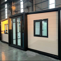 Maison conteneur extensible de 20 pieds, logement modulaire préfabriqué pliable sur mesure pour camps de chantier, stations balnéaires