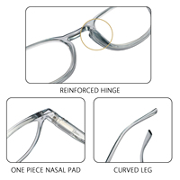 Vente directe d'usine mode rétro PC petites montures de lunettes rondes lentilles AC concepteur lunettes personnalisées lunettes de lecture unisexe
