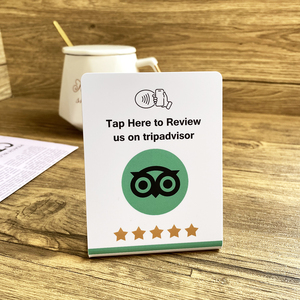 Expositor NFC de 3"X4" para Reseñas de Trustpilot, Instagram, <span class=keywords><strong>Facebook</strong></span> y Tripadvisor, Expositor de Mesa - Product Image 2