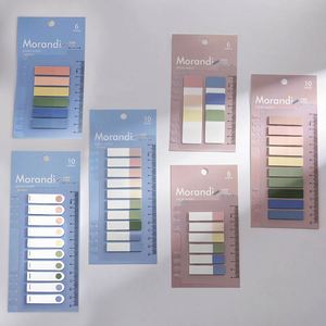แท็บสีโมรันดีคุณภาพสูงแบบขายส่ง กระดาษโน้ตแบบมีกาว แผ่นบันทึกน่ารัก สมุดบันทึกแบบมีกาว ที่คั่นหนังสือ - Product Image 5