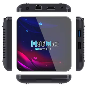 Boîtier Tv Android11 haute résolution 4K H96Max V11 Rk3318 2 Go 4 Go 16 Go 32 Go 64 Go double Wifi