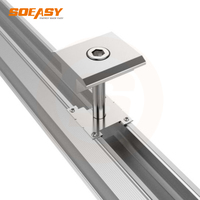Clip de liaison solaire OEM d'usine, borne de mise à la terre, clip de terre, rondelle de mise à la terre pour rail PV, SOEASY personnalisable
