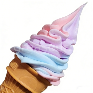 Modèle de macaron en mousse écologique de 15 cm à fond plat, multicolore, en plastique, pour présentation de glaces molles et de gaufres en magasin - Product Image 4