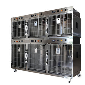 Equipo Veterinario de Lujo, Jaula Clásica de Acero Inoxidable 304 con Lámpara de Calor para Animales Pequeños, Cámara de Oxígeno para Recuperación - Product Image 2