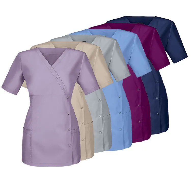 Schoonheidssalon Uniform Tuniek Spa Uniform Vrouwen Verpleging Scrub Custom Multi Kleuren Medische Uniformen Voor Vrouwen Plus Size Gebreid