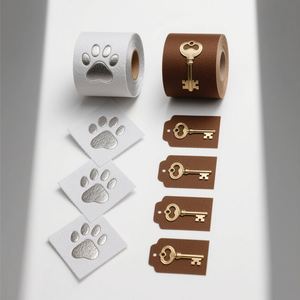 Etiquetas Personalizadas Impresas, Adhesivos de Vinilo Resistentes al Agua, Paquete de Adhesivos de PVC Autoadhesivos con Logotipo, Hojas de Adhesivos Kiss Cut - Product Image 2