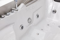 Baignoire Balnéo Style Européen à Prix Avantageux, Baignoire à Remous en Acrylique Avec Cascade et Massage à Air