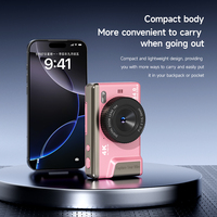 Appareil photo numérique pratique 64MP, enregistrement 4K 180° °   Appareil photo HD avec écran rotatif, zoom numérique 16X, flash LED, transmission OTG, autofocus