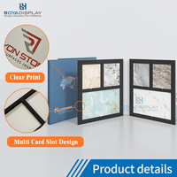 Porte-échantillons personnalisable avec logo, en plastique, pour catalogue, sols en bois, livres, pierres de quartz, boîtes, carreaux et dalles