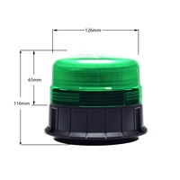 Feu de signalisation magnétique personnalisé à 3 boulons, micro balise lumineuse verte, 39 LED super lumineuses, ECE R10, IP66, 12-24V, pour toit de véhicule