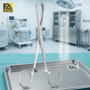 Pince à tissus Chaput, instrument chirurgical pour la chirurgie générale, certifiée CE, manuelle, en acier inoxydable - Product Image 2