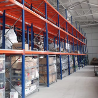 Système de rayonnage industriel à poutres en acier, certifié CE, robuste, thermolaqué pour le stockage logistique