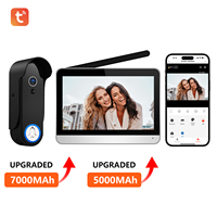 Sonnette vidéo sans fil Tuya à écran tactile, vision nocturne, interphone couleur, sans frais cloud, application Smart Life – Prix direct usine