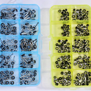 Anneaux de guidage en céramique Aohu pour canne à pêche en eau salée, accessoires de pêche à la ligne en acier inoxydable - Product Image 2