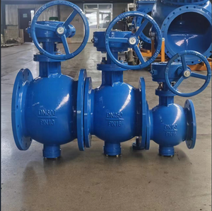 Vanne à boisseau sphérique hydraulique à double excentrique, raccord à bride, 3 ports, joint EPDM, pour milieux haute/basse température, modèle PQ340F - Product Image 6