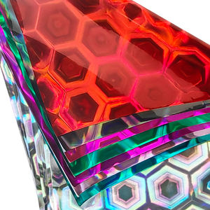 Fabricant de produit Motif de football magique <span class=keywords><strong>Film</strong></span> PVC Matériau vinyle holographique Rouleau de PVC Matériau fin pour décoration de couverture de livre - Product Image 6